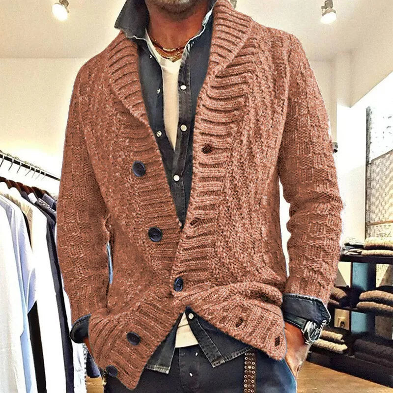 Canyon - Herren-Strickjacke mit Knöpfen unten
