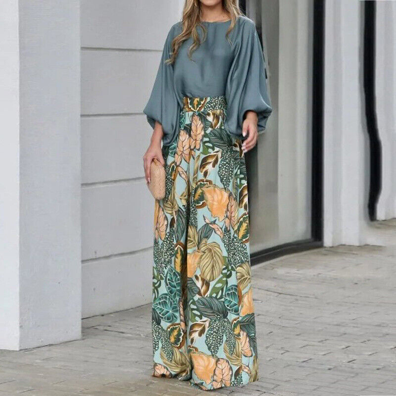 Melyssa - Zweiteiler mit Print und Puffärmeln