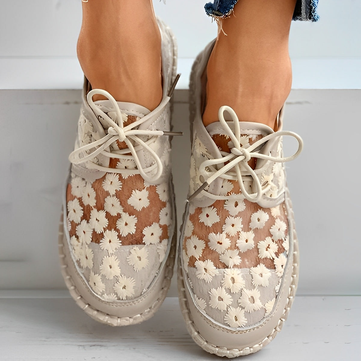 Carla - Bequeme Blumenschuhe für Damen