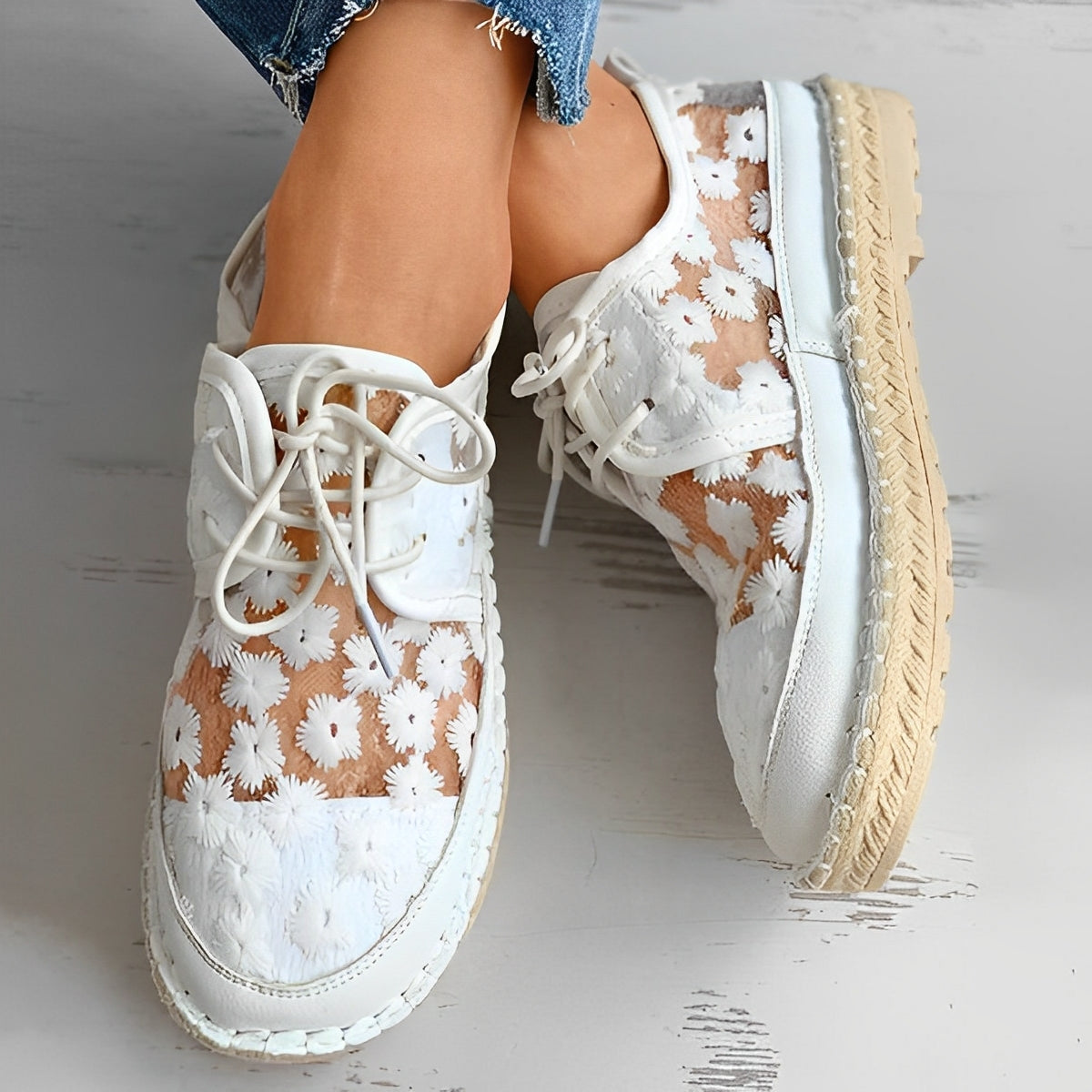 Carla - Bequeme Blumenschuhe für Damen