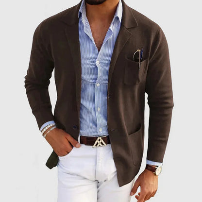 Nico – Blazer élégant pour homme avec col à revers et boutons