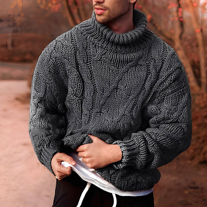 Adrian - Maglione da uomo elegante, lavorato a maglia grossa