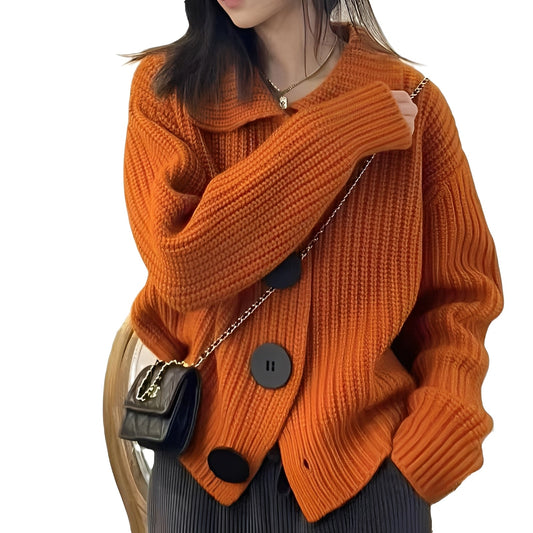 Alexus - Bequeme Damen-Strickjacke mit Knöpfen