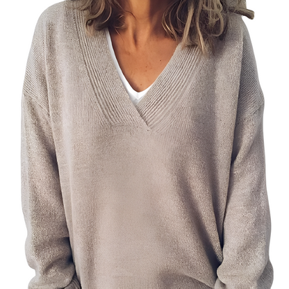 Camryn - sweter damski z dzianiny typu locker