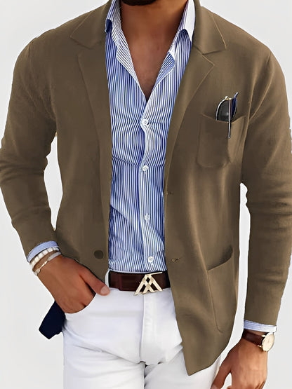 Darrin - Gilet tricoté confortable pour homme avec poches