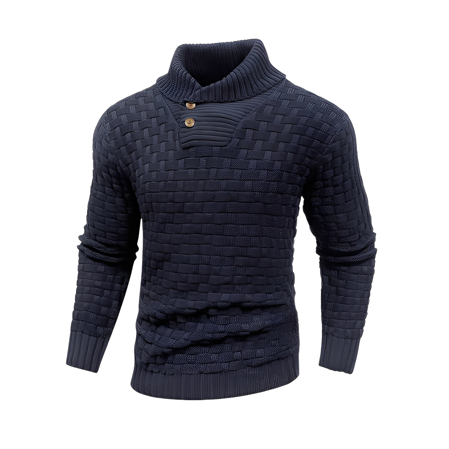 Branson - Pull confortable pour homme avec col montant
