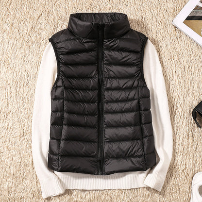 Azalee - Light, loose, quilted down vest for women