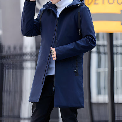 Lucas - Veste homme confortable, épaisse et imperméable avec capuche