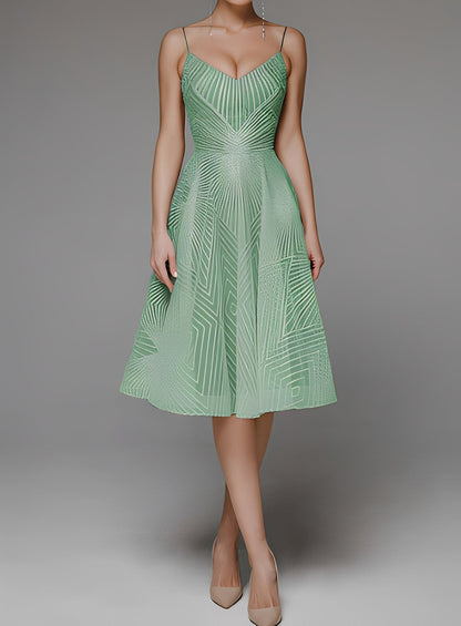 Anabelle - Elegancka damska sukienka bez rękawów na ramiączkach