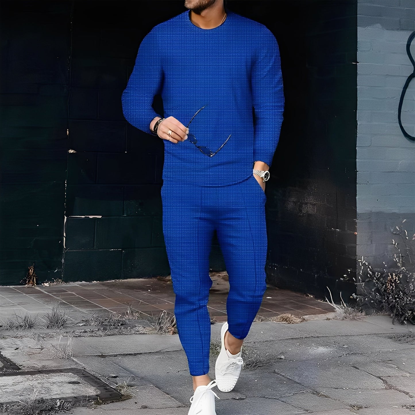 Dillan - Comfortable Slim-Fit Set for Men in Waffle Style