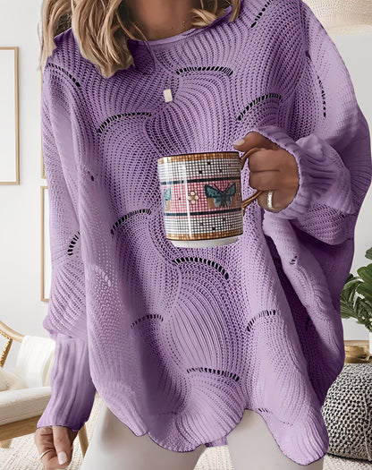 Kassandra - Elegancki damski sweter z dekoltem