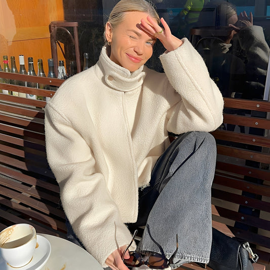 Shania - Modny, luźny płaszcz z polaru oversize dla kobiet