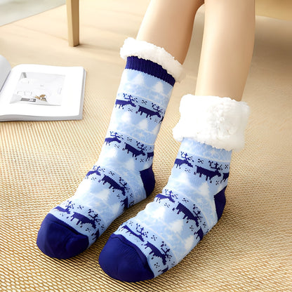 Clarice - Stilvolle mittellange Weihnachtssocken für Frauen