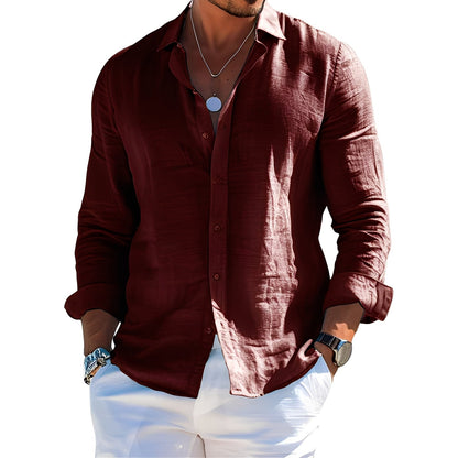 Félicien - Klassisches Herren-Langarm-Poloshirt