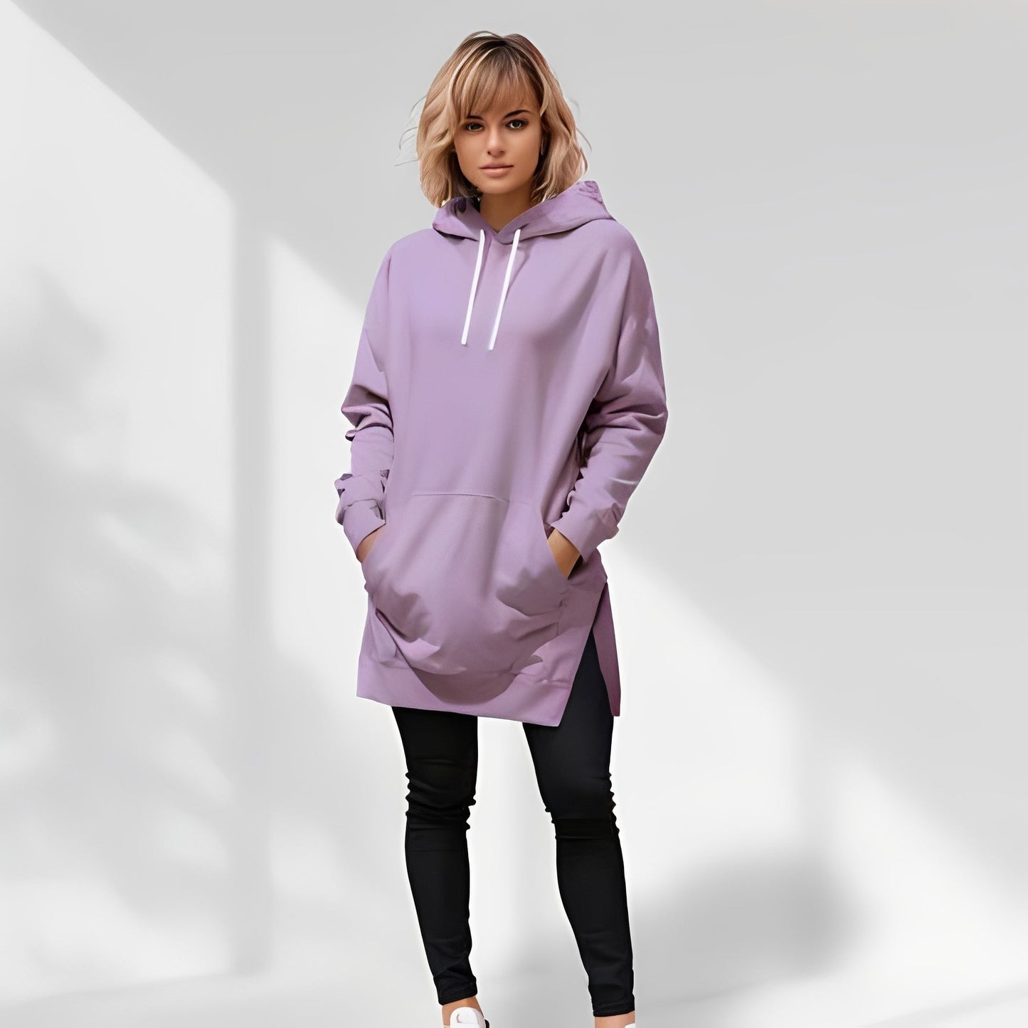 Amarante - Velká mikina s kapucí pro dámy