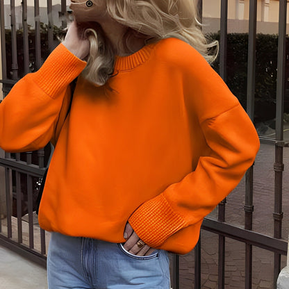 Shanelle - Klasyczny damski sweter z okrągłym dekoltem