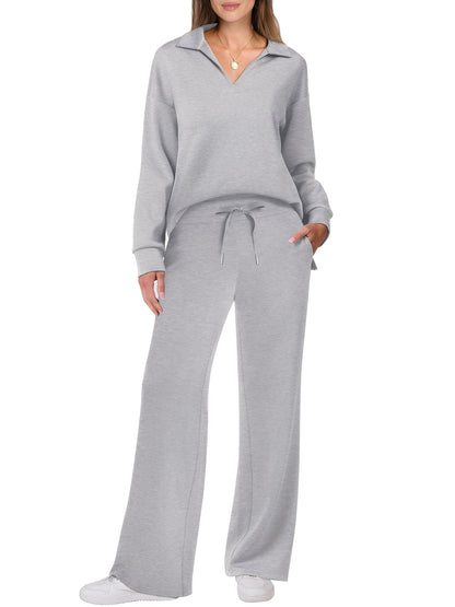 Justina - Comfortable women's set with pullover and pants
