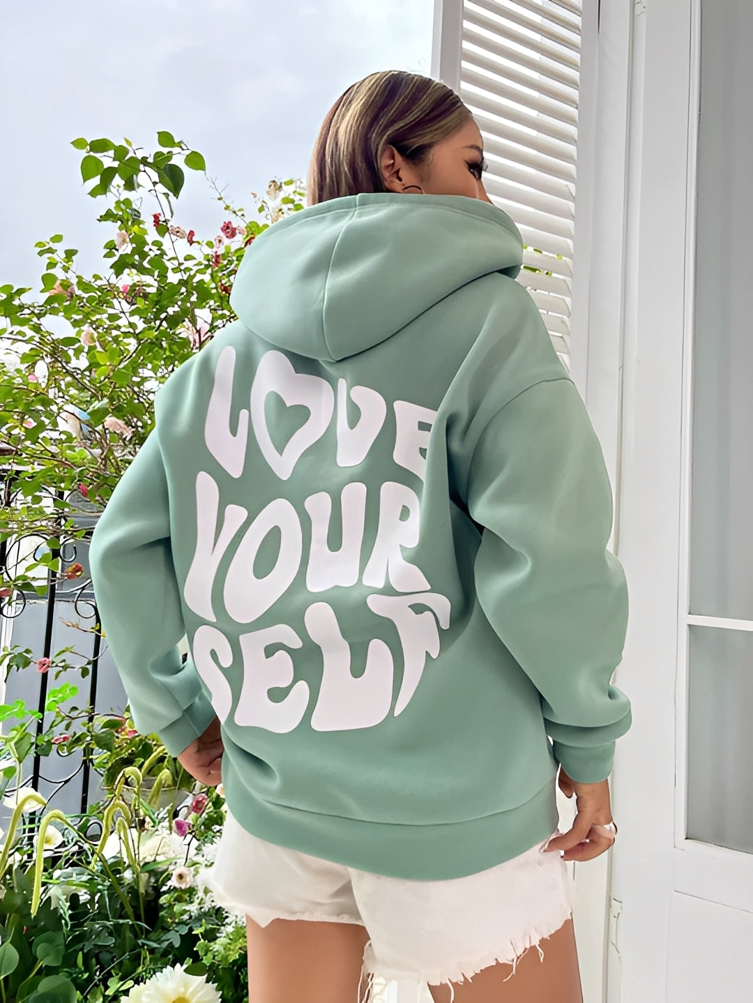 Marian - Stylowa bluza z kapturem z wyrazistym wzorem dla kobiet