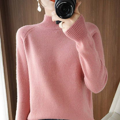 Ulyssa - Elegancki damski kaszmirowy sweter z golfem