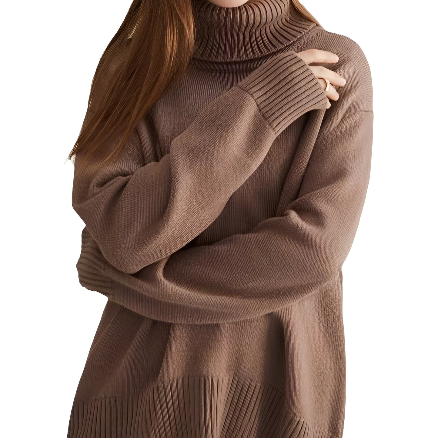 Lucinde - Winter Oversize Rollkragenpullover für Damen