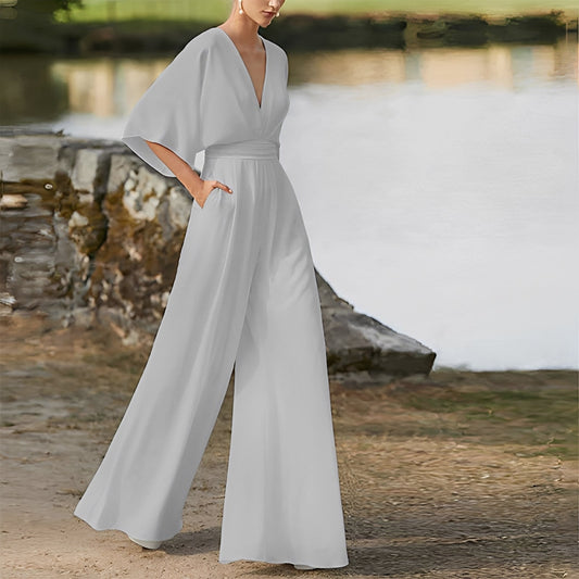 Carmella - Komfortabler Damen-Jumpsuit mit hohem Bund