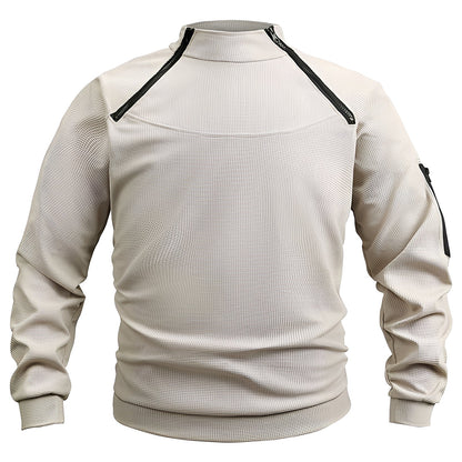 Wilbur - Men's fleece pullover with zipper for sports