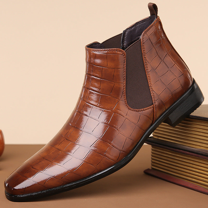 Gladwin - élégantes chaussures en cuir brillantes pour hommes