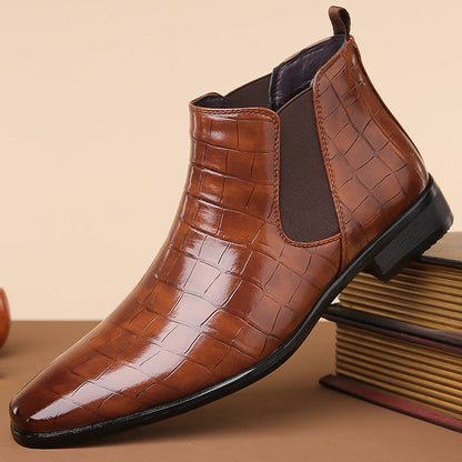 Gladwin - élégantes chaussures en cuir brillantes pour hommes