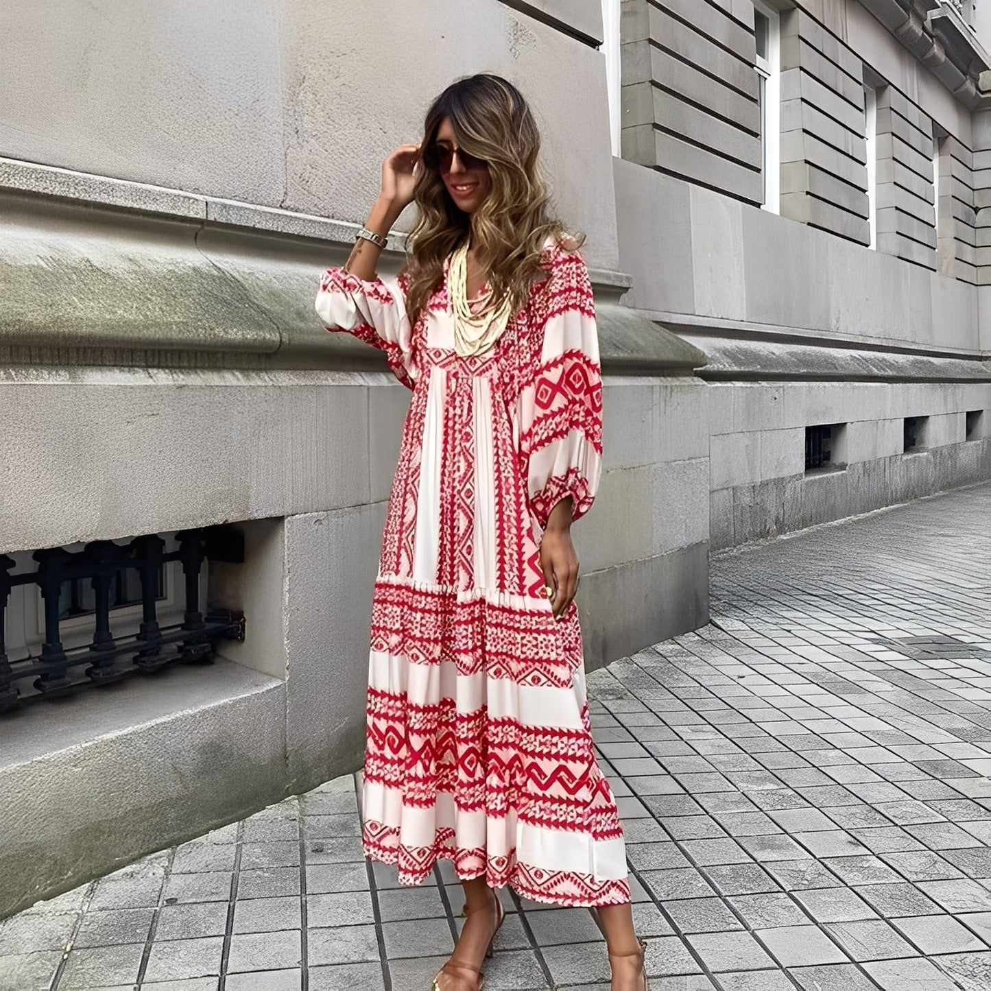 Irénée - Elegantes Boho-Kleid für Damen