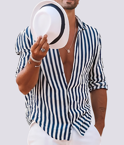 Herbert - Lockeres gestreiftes Herrenhemd