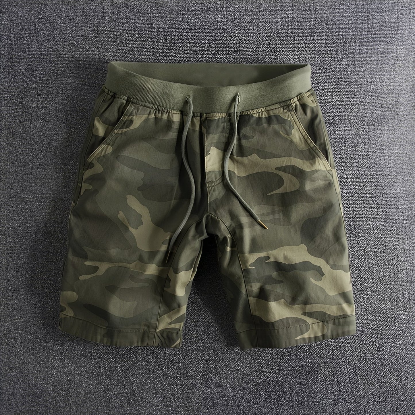 Bryan - Taktische Tarn-Shorts mit elastischem Bund für Herren