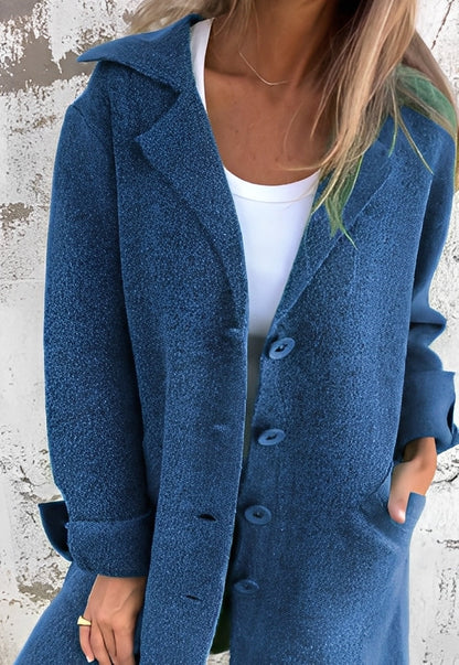 Izabelle - Long and comfortable women's knit cardigan