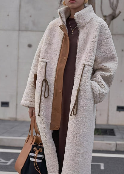 Noelene - Bequemer, lockerer Damen-Wollmantel