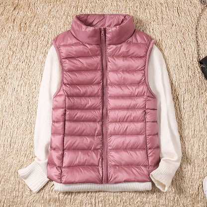 Azalee - Light, loose, quilted down vest for women