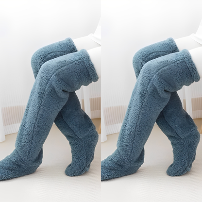 Camellia - Warm, over-the-knee winter socks for women