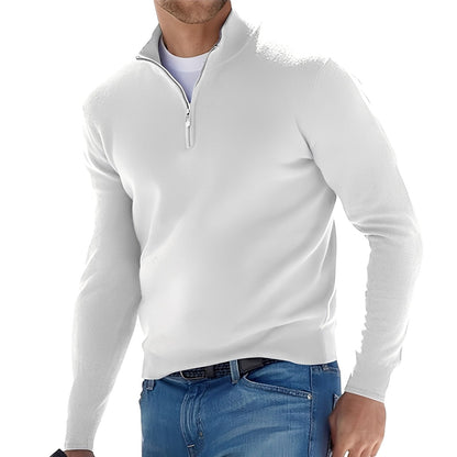 Fredric - Comfortable men's pullover with zipper