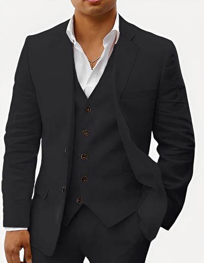 Beckham - Stylish men's linen set in three pieces