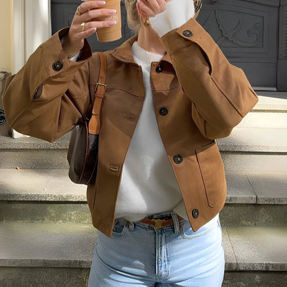 Shanelle - Klasyczny damski sweter z okrągłym dekoltem