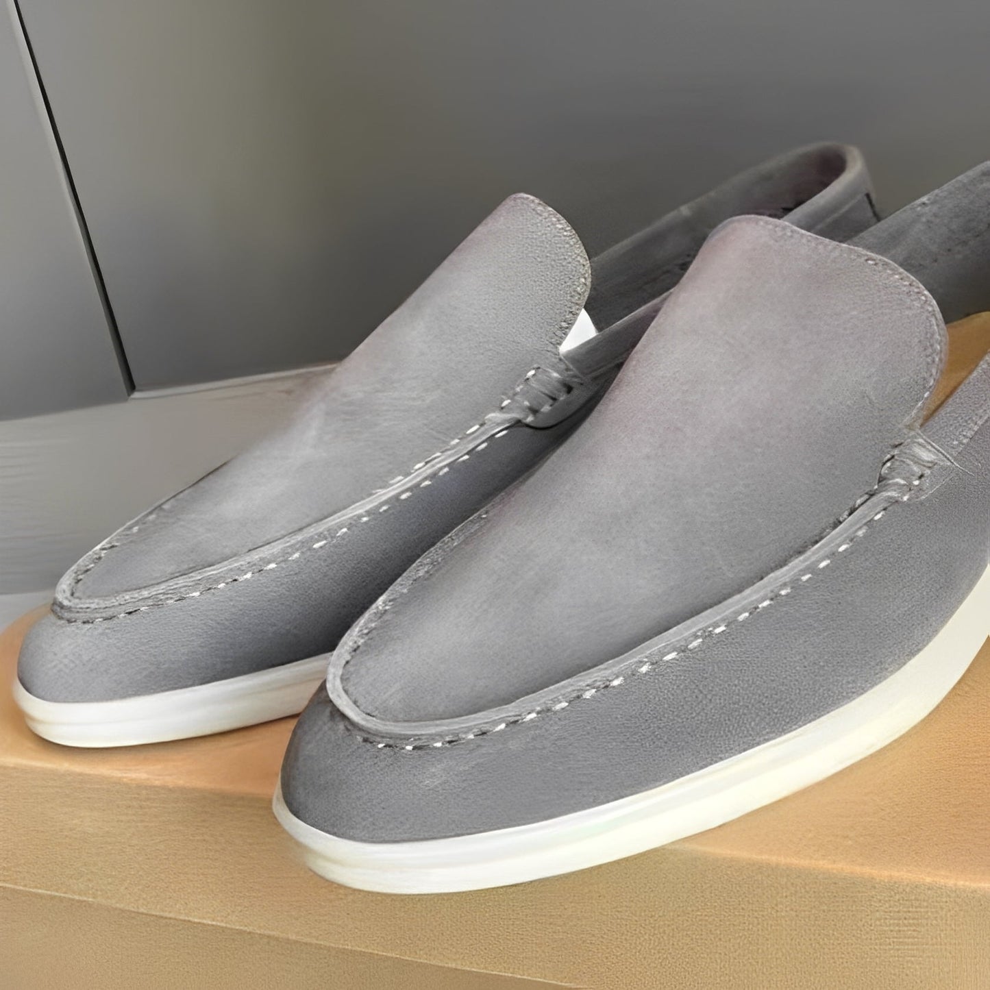 Dominick - Leder-Herrenschuhe aus Wildleder