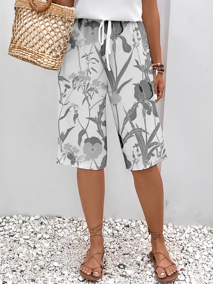Kalla - wygodne spodnie z kwiatami dla kobiet