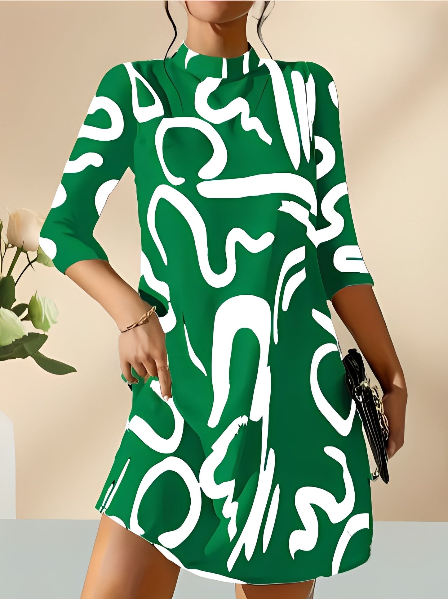 Kathryn - Stilvolles Damenkleid mit Muster