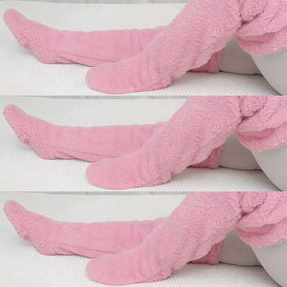 Camellia - Warm, over-the-knee winter socks for women