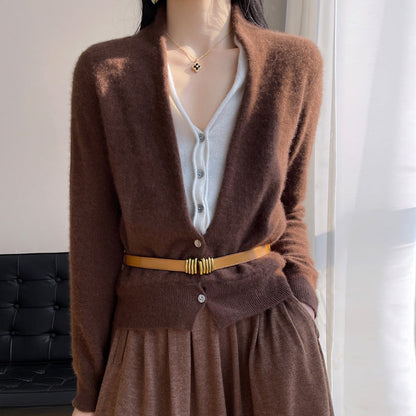 Jayleen - Luźny sweter z guzikami dla kobiet