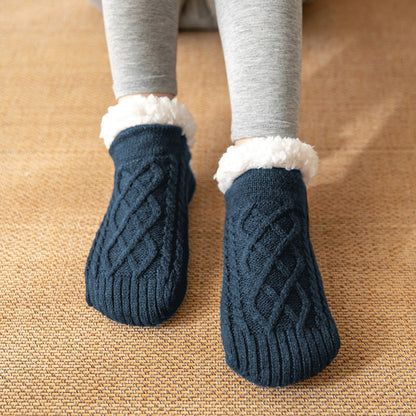 Raquel - Bequeme und rutschfeste Damenplüschsocken für den Winter