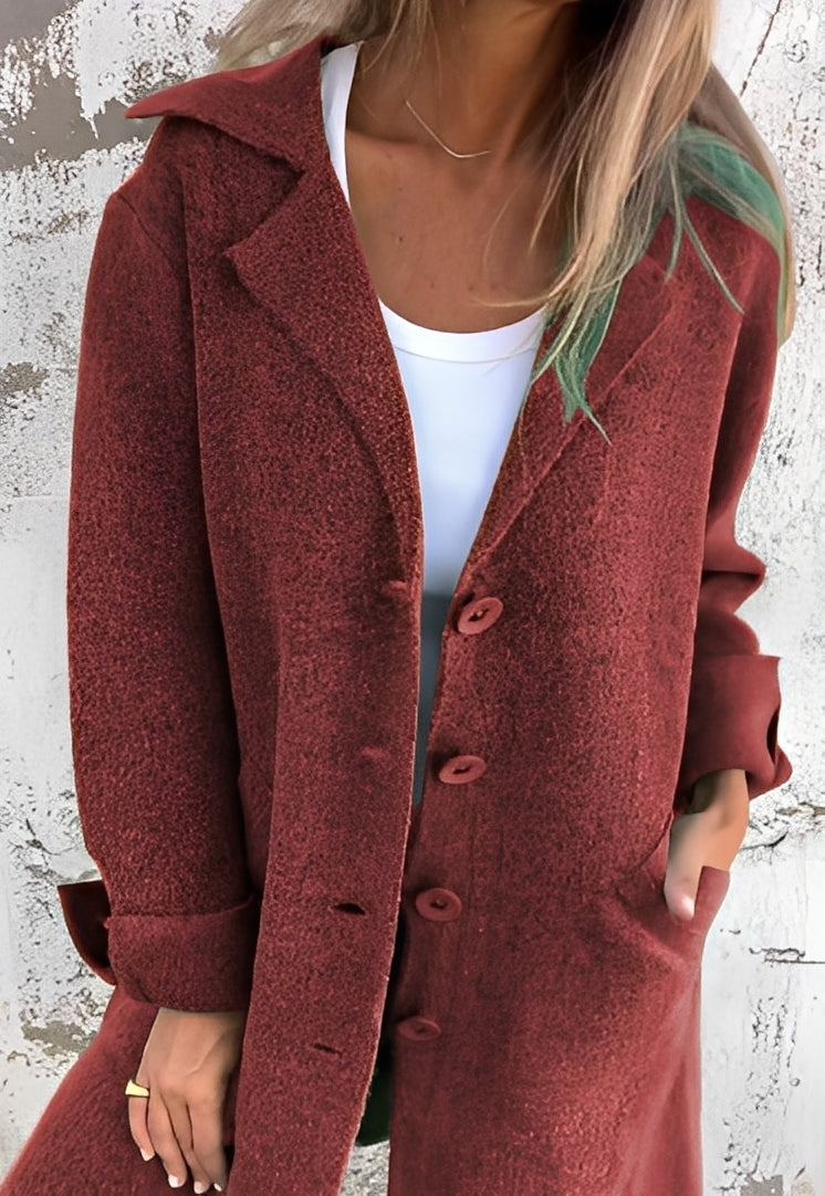 Izabelle - Long and comfortable women's knit cardigan