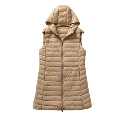 Joelle - Trendy long quilted women's vest