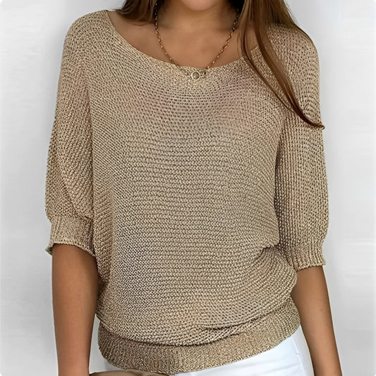Kathleen - Bequemer, locker geschnittener Damenpullover