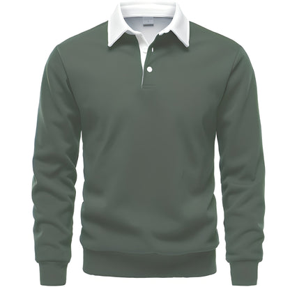 Sonnie - Wygodna męska koszulka polo z długim rękawem