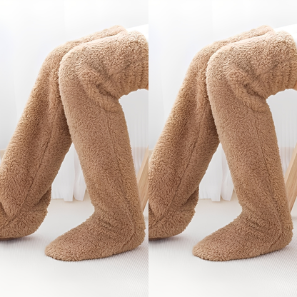 Camellia - Warm, over-the-knee winter socks for women