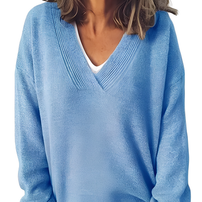 Camryn - sweter damski z dzianiny typu locker